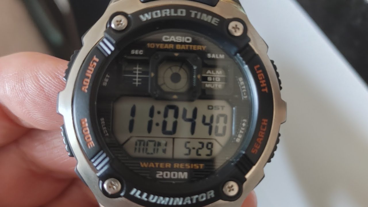 a e 2000 Casio world time watch highly them YouTube