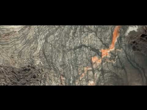 Пластикові стінові панелі ПЕТ Дикий мармур візерунок зріз каменю 300х600х2мм самоклейка плитка, видео 1