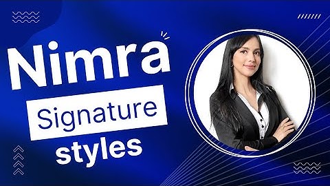 Nimra name signatures #easysignature