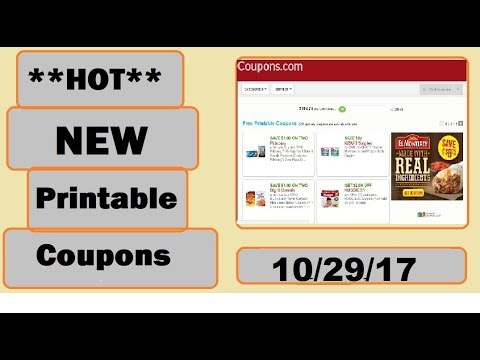 AWESOME New Printable Coupons!- Big Savings!!!-10/29/17