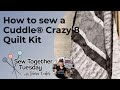 How to make a crazy 8 cuddle strip quilt  free pattern
