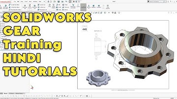 SOLIDWORKS GEAR HINDI TUTORIAL   #tipsofdaycadcam #worknc #machine