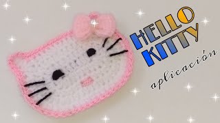 Hello kitty tejido a crochet ( aplicación )