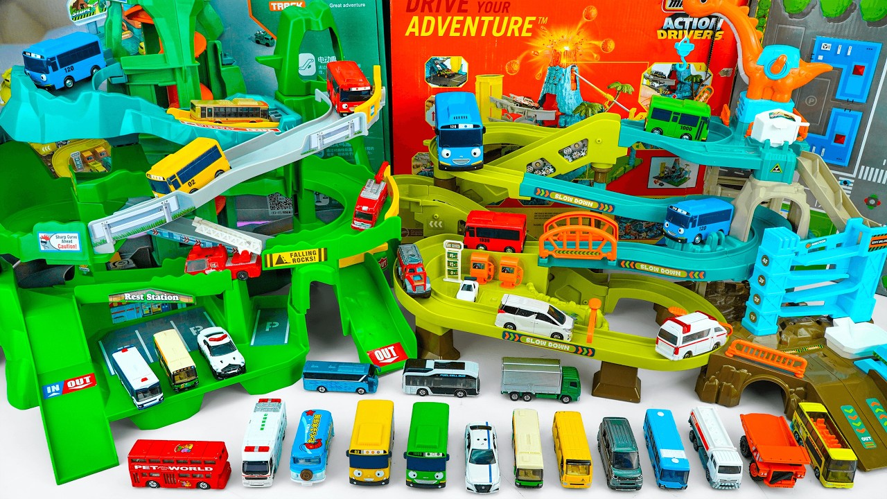 トミカ2つのコースをいったりきたり！ツインコースやまみちドライブ Tomica Twin Course Mountain Drive ASMR Satisfying with Unboxing