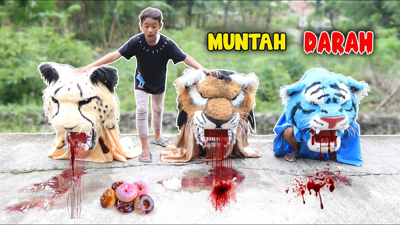 💥 😱 BARONGAN MUNTAH DARAH GARA2 MAKAN DONAT