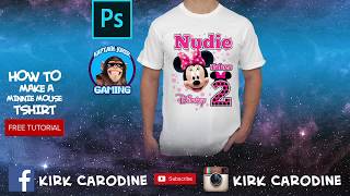 DIY Micky & Minnie Mouse Design * Photoshop Tutorial screenshot 4