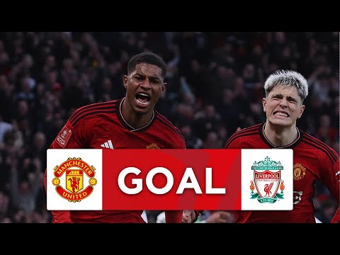GOAL | Marcus Rashford | Manchester United 3-3 Liverpool | Quarter-final | Emirates FA Cup 2023-24
