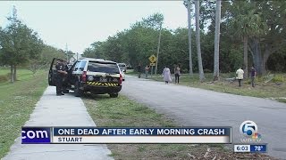 1 dead, 1 hospitalized after Stuart crash