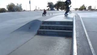 Clean 3 Stair Kick Flip