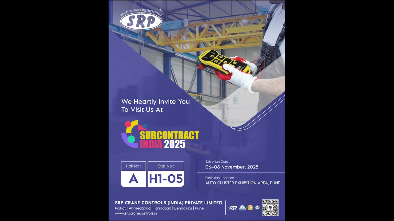 SRP Crane Controls at Subcontract India 2025 | Redefining Material Handling