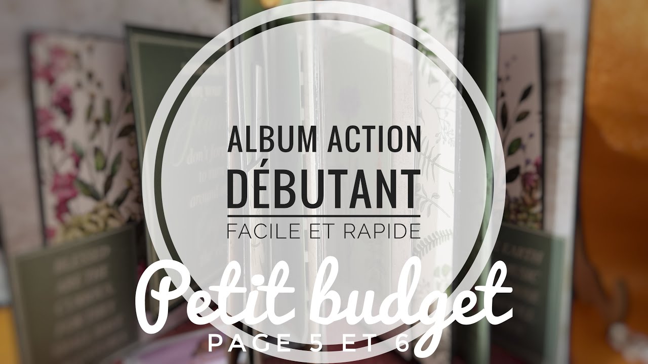 [#3 PAGE 5 ET 6 ] TUTO ALBUM 100% ACTION :FACILE ET RAPIDE AVEC UN PETIT BUDGET #album #Scrapbooking