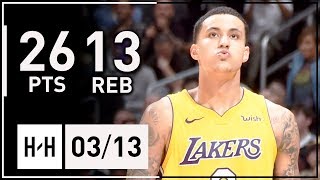 Kyle Kuzma Full Highlights Lakers vs Nuggets (2018.03.13) - 26 Points, 13 Reb