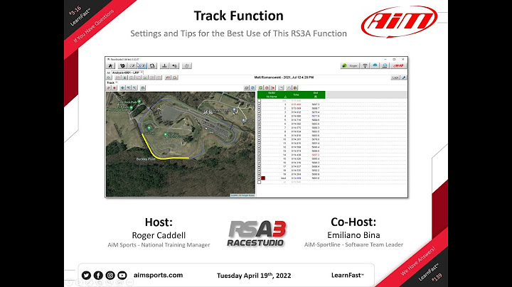 3-16 Race Studio 3 Track Function bersama Emiliano Bina - 19/4/2022