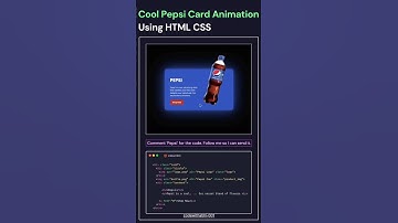 cool pepsi card use css and html (data science) #codewithabhi #codingtime #codingpractice