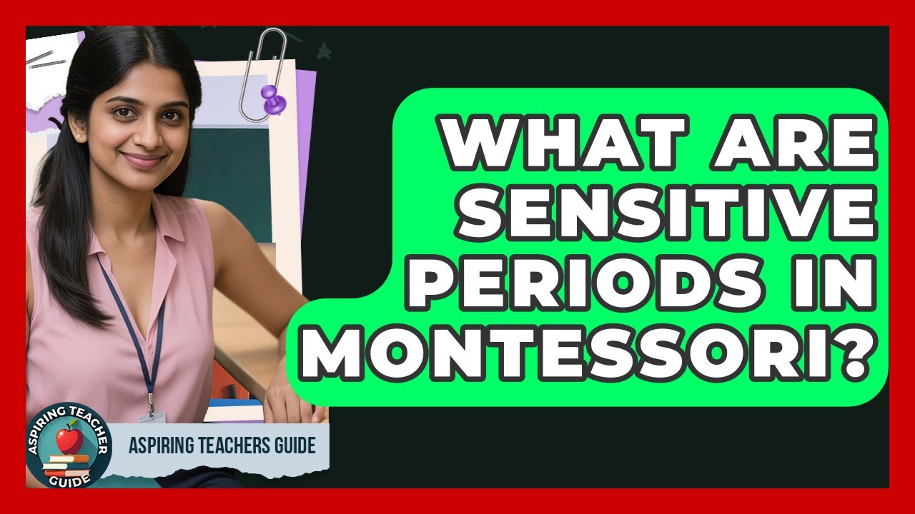 What Are Sensitive Periods In Montessori? - Aspiring Teacher Guide