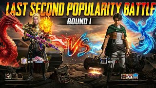 🤯 LAST SECOND POPULARITY BATTLE ROUND 1 | SOLO POPULARITY BATTLE 4.3 UPDATE BGMI