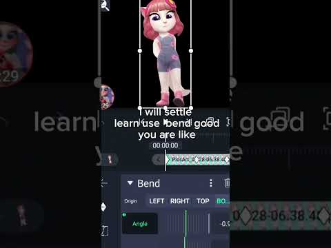 how to animation movements talking Angela use  bend alight motion tutorial