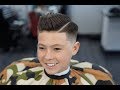 Barber Tutorial : KIDS COMB OVER! transformation