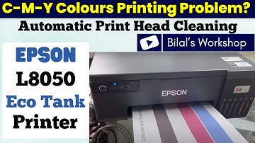Epson L8050 Print Head Cleaning Instructions. Yellow, Cyan, Magenta Colors not Printing?