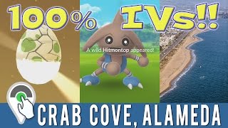 100% IV HITMONTOP! Eggstravaganza Event! Destination Pokemon GO at Crab Cove in Alameda, CA!