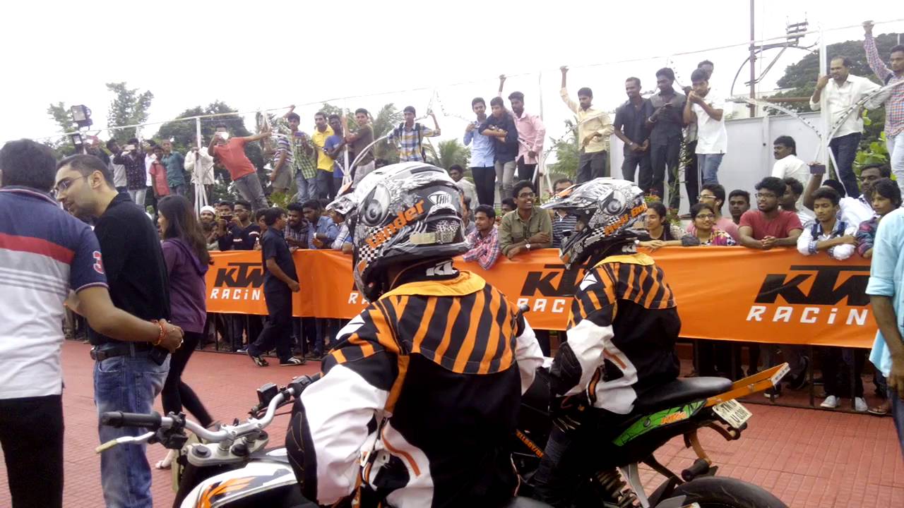 KTM stunt show at Warangal.