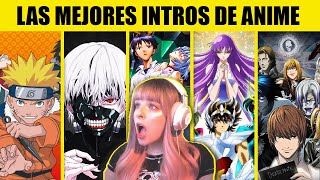 REACCIONANDO a las MEJORES INTRO de ANIME | Parte 1