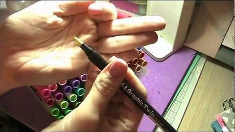 Kanban Santa Stamp Card Using Zig Graphic & Art Waterbased Markers