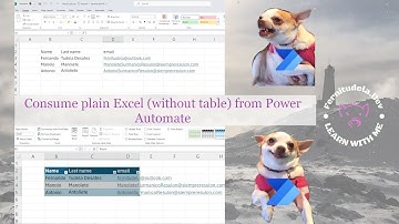 Consume / read plain Excel (without table) from Power Automate