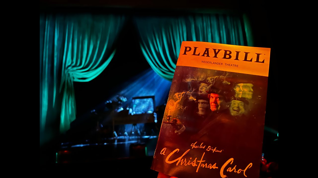 A Christmas Carol starring Jefferson Mays on Broadway Curtain Call Nov