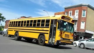 School Buses In Montreal Quebec June - July 2021