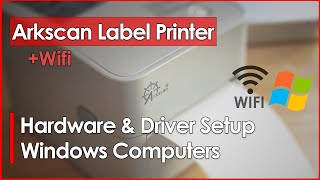 How to setup WiFi wireless shipping label printer on Windows Computer (Pairing, IP address & Driver) screenshot 5