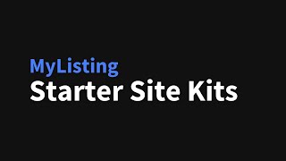 MyListing Starter Site Kits
