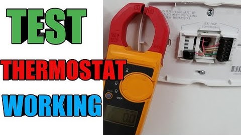 How To Test Thermost With a Multimeter????