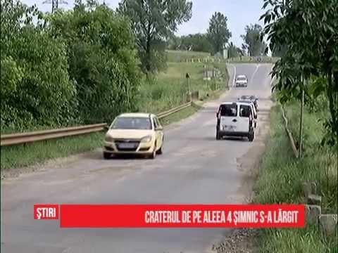 Craterul de pe Aleea 4 Simnic s-a lărgit