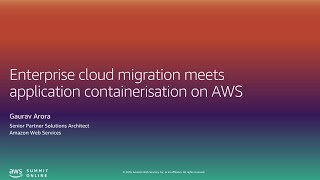 Enterprise Cloud Migration Meets Application Containerization - Level 300 (United States)