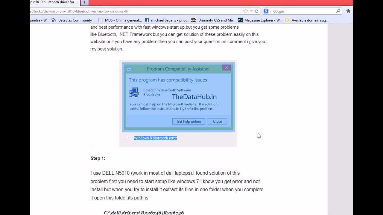 install dell bluetooth driver for windows 8 Solved YouTube