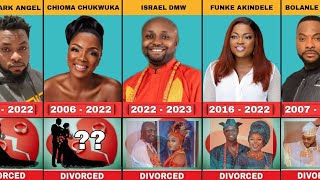 40 Nollywood Actors and Celebrities Who Got DIVORCED Recently and The YEAR