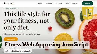 Fitness Website in JavaScript | JavaScript Project