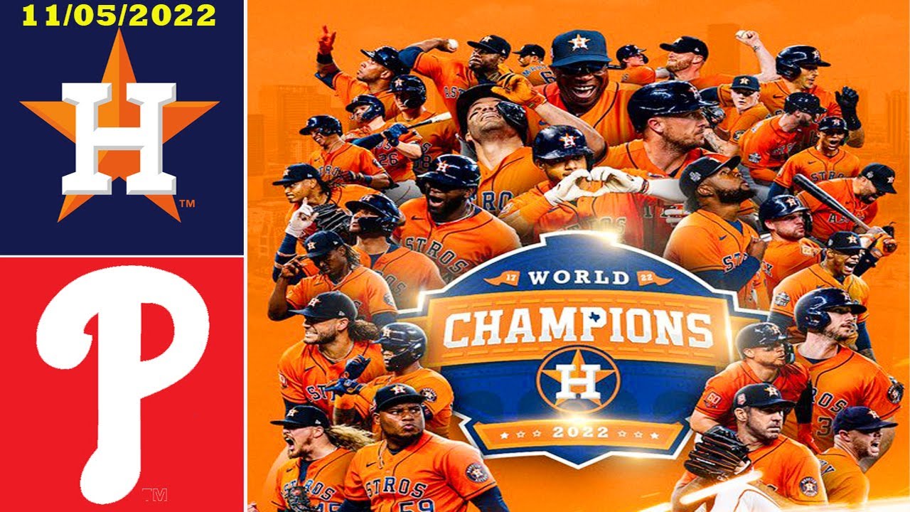 Baseball championship award ceremony [MLB] 2022 (Houston Astros is the