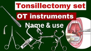 Instruments used in tonsillectomy | tonsillectomy set | surgical instruments | @NursingVeda