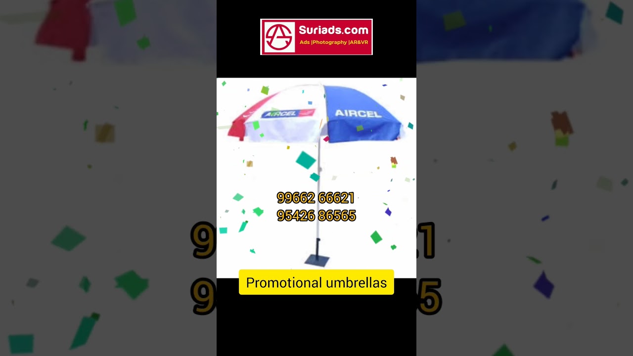 Promotional umbrellas with company name| Contact us