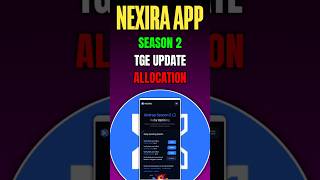 Nexira Airdrop 🔥 Season 2 Live | TGE Update & Airdrop Allocation 🚀
