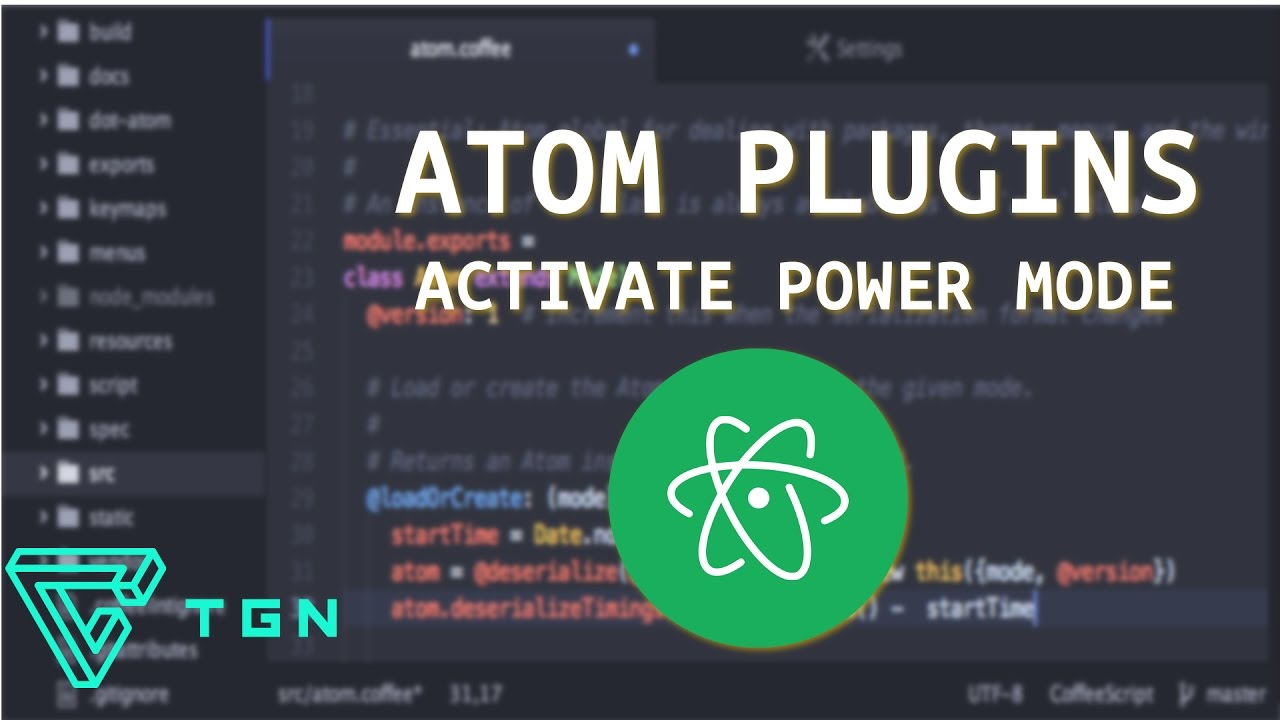 Atom Editor de Código Activate Power Mode Atom Plugins YouTube Atom Editor de Código Activate Power Mode Atom Plugins YouTube