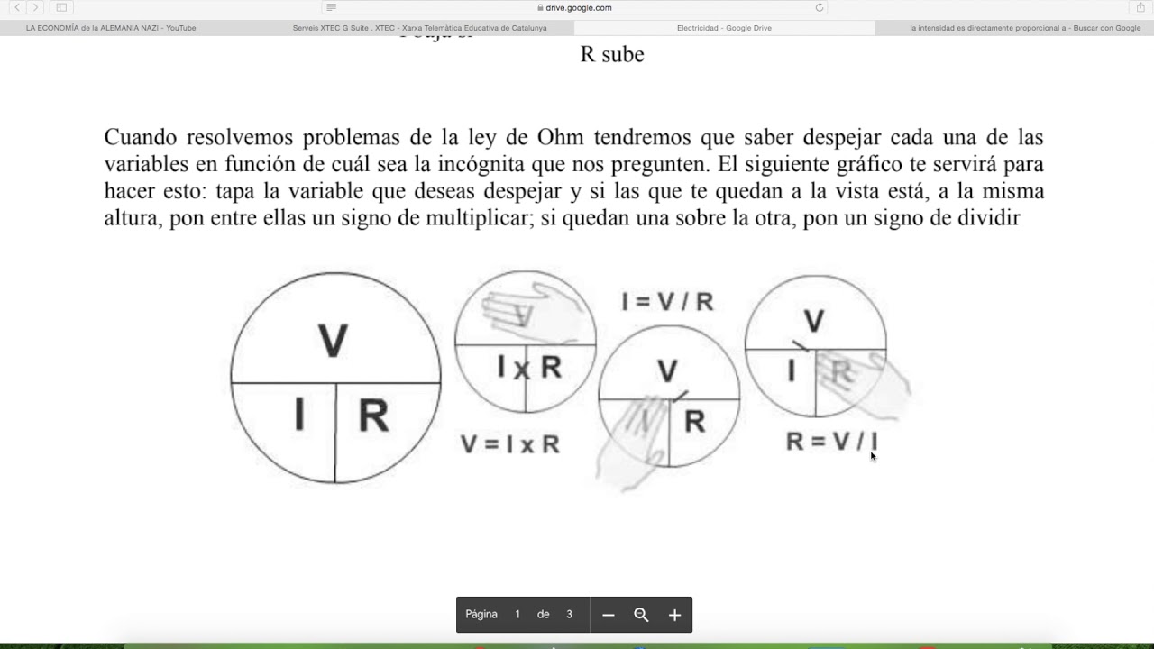 LEY DE OHM PARA 2º ESO - YouTube