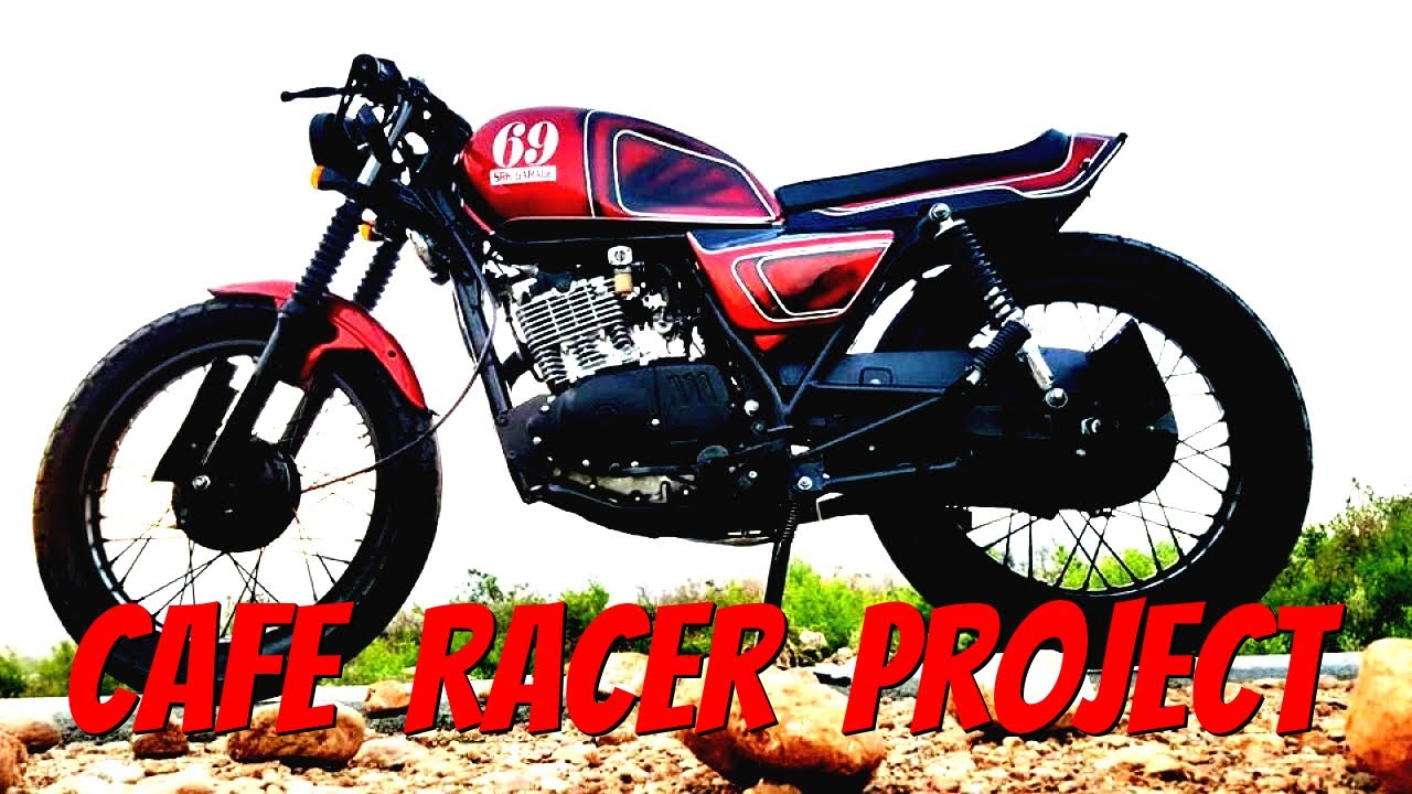 Cafe Racer Suzuki GS 150cc win/fails/funny completion race customs build bike time lapse build
