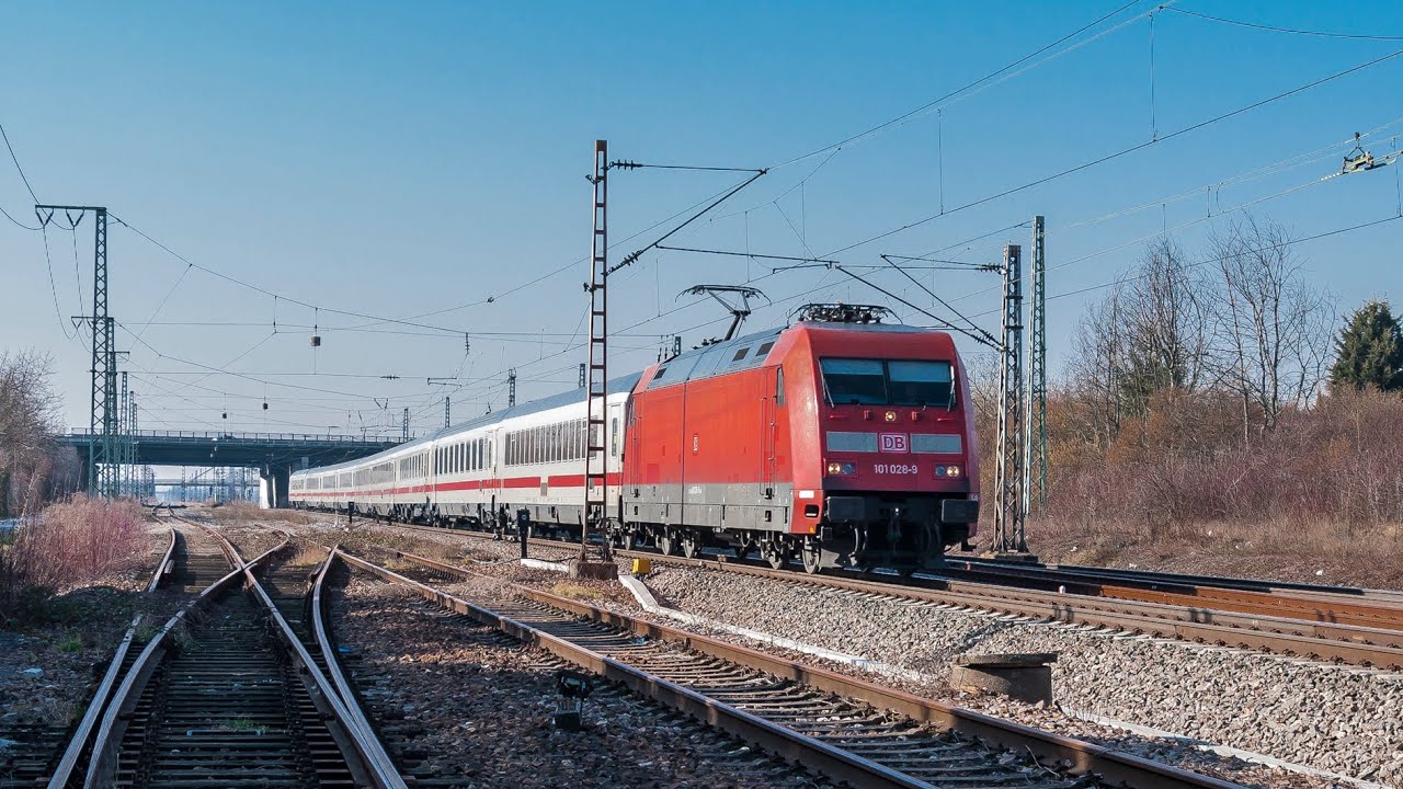 Führerstandsmitfahrt BR 101 Mannheim - Mainz via Worms (Dezember)