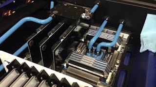 Personal Red Harbinger Cross Desk part 3 - Hardline bending - Time for liquid