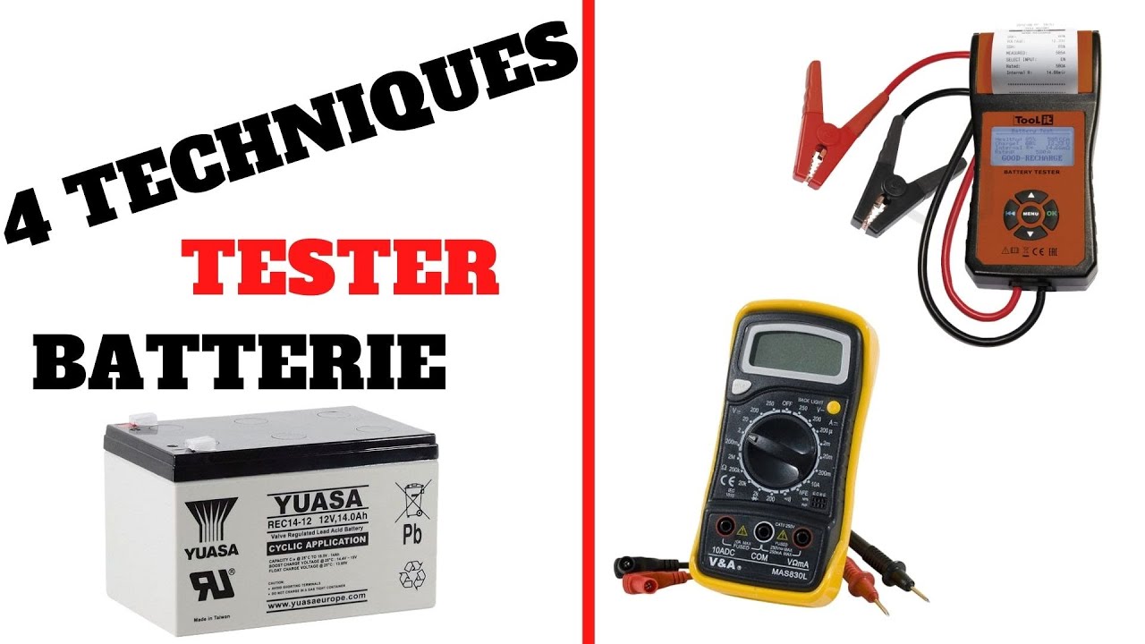 🔧4 TECHNIQUES TESTER SA BATTERIE 🔵 