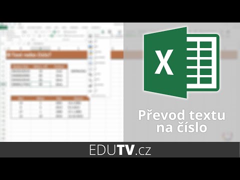 Převod textu na číslo v Excelu | EduTV