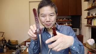 バーガンディ系の染め替えについて解説します【ベルトの染め替え】